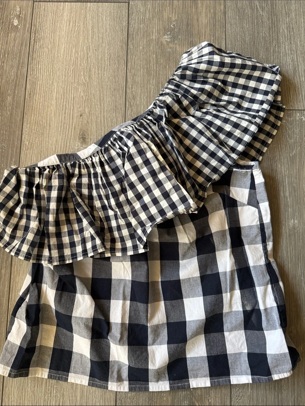 J.Crew Factory Women's One-Shoulder Ruffle Poplin Tank - Picture 13 of 13